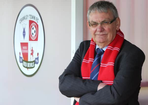 JAMES BOARDMAN / 07967642437.Crawley Town Football Clubs new Chairman Dave Pottinger. April 27, 2013.