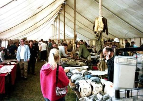 Stallholders busy setting up for Shoreham Aerojumble