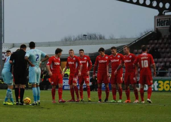 Coventry City v Crawley Town at Sixfields Stadium in Northampton on Sunday