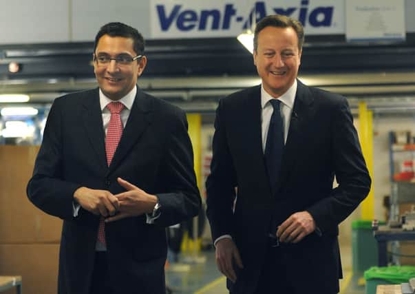 Prime Minister David Cameron visiting the Vent Axia factory in Crawley
23-1-14 (Pic by Jon Rigby)