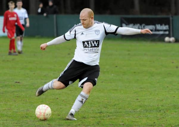 Tom Lyons bagged four of Loxwood's ten goals on Saturday. Photo by Derek Martin