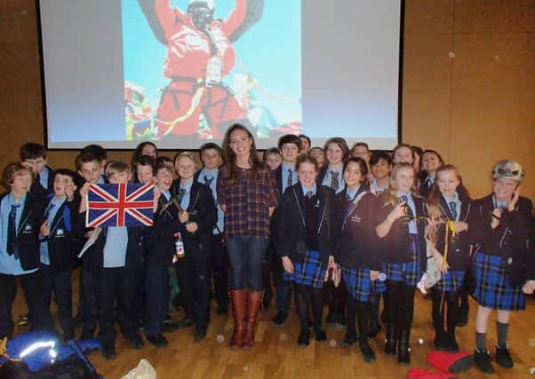 Bonita Norris, the youngest British woman to climb Mount Everest, at Shoreham Academy