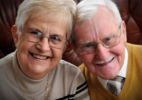 JPCT 300114 S14060104x Billingshurst. Diamond anniversary. Derek and Pauline Ashbolt celebrating their 60th anniversary -photo by Steve Cobb