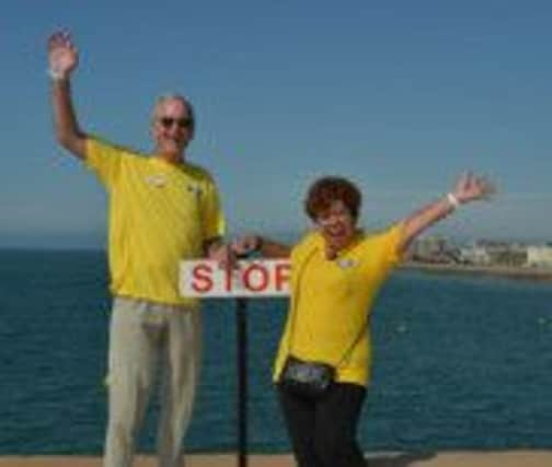 Derek Trotman and Sharon Clarke at Worthing Birdman