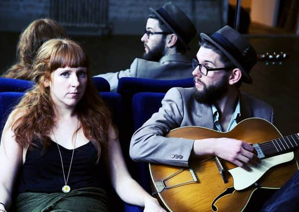 Folk duo Hickory Signals, Laura Ward and Adam Ronchetti