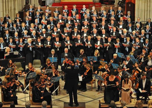 Angmering Chorale performing in Arundel, last year     PHOTO:Keith Tellick