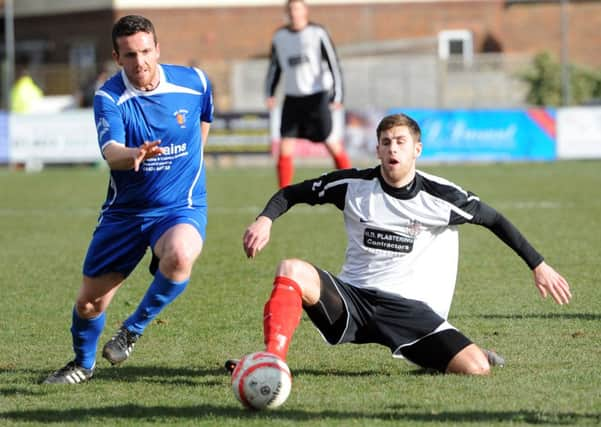 JPCT 010314 S14100540x FOOTBALL: Horsham YMCA v Rye Utd -photo by Steve Cobb SUS-140303-093924001