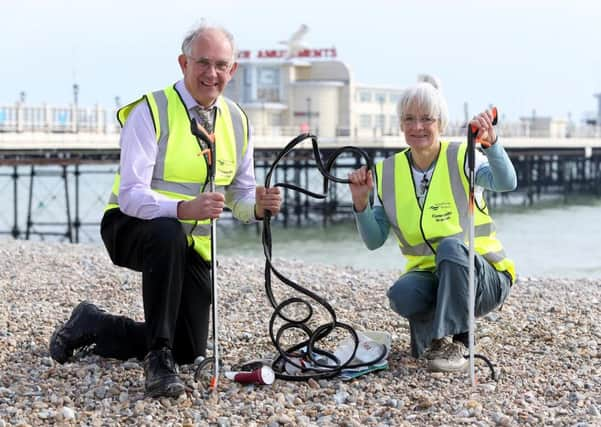 Barbara Shaw from Transition Town Worthing and David Bone from Southern Water