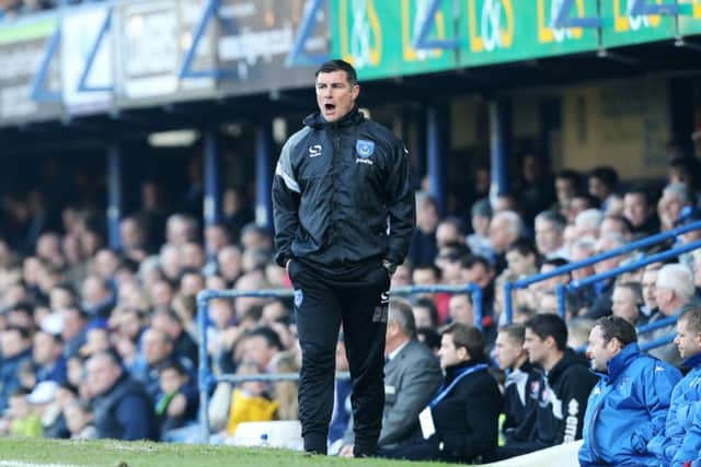 Richie Barker. Pompey v Cheltenham. League Two. Fratton Park. Saturday, March 8, 2014. Picture: Joe Pepler PPP-140903-115034002