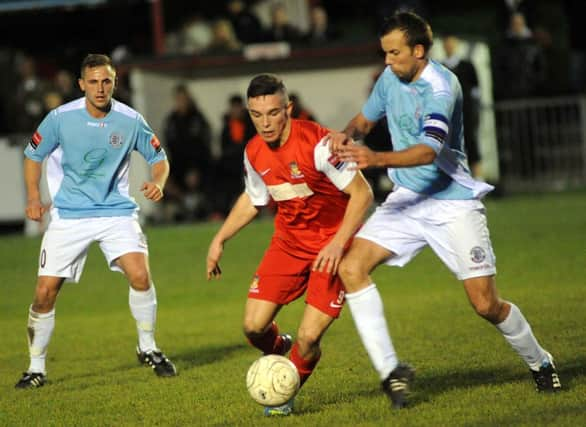 Action from Hastings United's 3-2 victory over Worthing in November's reverse fixture. Picture by Stephen Goodger