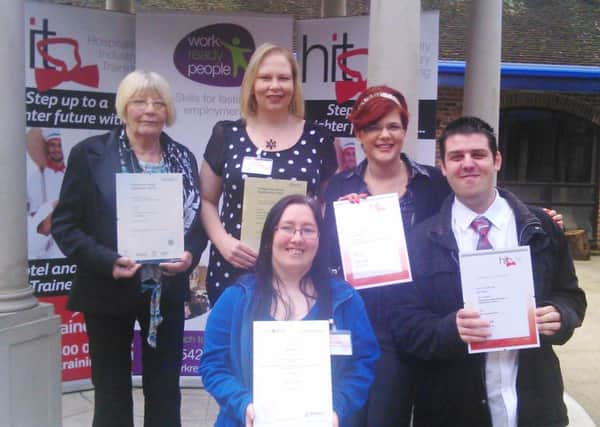 (L-R): Staff at Sussexdown: Jill Hall, Katrina Theedom, Janna Walford, Zoe Wales and Dan Towell