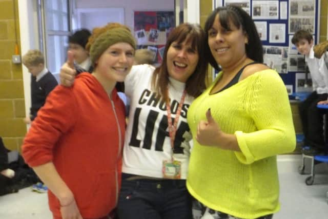 Left to right :  Natalie Peacock, year-seven tutor and geography teacher, Keeley Macaskill, learning support assistant and Emma Gibbs, year-seven tutor and maths teacher