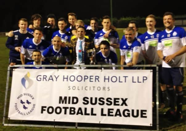 Left to right- Danny Strutt, Theo Whiting, Charlie Conrath, James Warren, Max Topa, Mark Hutchings (captain), Louis Pirie, Sam Strutt (mom), Matt Cramp (Gk), Jamie Brinkhurst (manager), Max Olliver, Isaac Leckie, Freddie Wade, Stu Porter, Alex Weller, Andy Cramp, Dale Tranter.