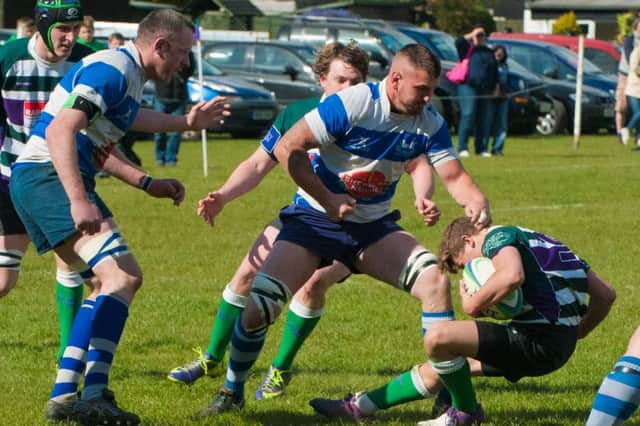 Action from Hastings & Bexhill's dramatic Sussex Shield semi-final victory away to Bognor. Picture by Tommy McMillan