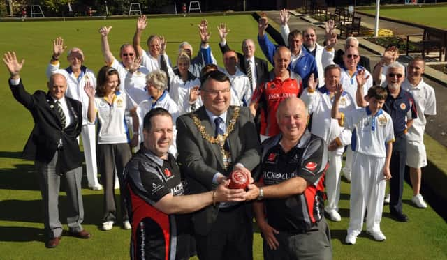 W18602H14

The opening of the Planrt Bowls Tournament at Worthing Pavilion Bowls Club on Saturday morning SUS-140305-105744002