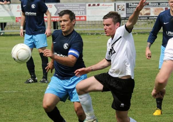 L18815H14  John O'Hara Cup final at Shoreham on Monday East Preston v Crowborough action from the game SUS-140505-151440002