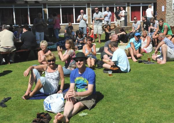 Enjoying the sunshine at a previous Southwick Beer Festival