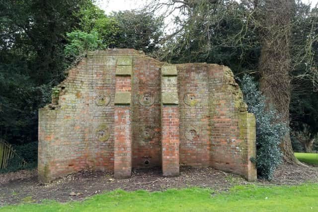 This mysterious ruin on the far side of the pitch was once a reservoir which pre-dates the cricket ground