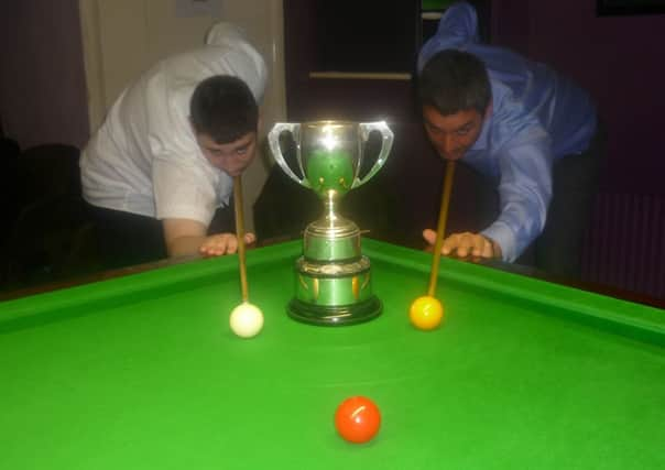 Dan Cowley-Stein and Barry Martin warming up for the Secretary's Cup Final