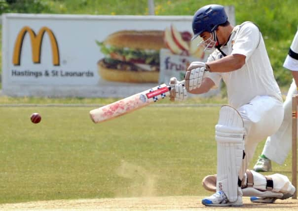 Adam Maharaj-Newman scored a half-century in Hastings Priory's defeat at Horsham