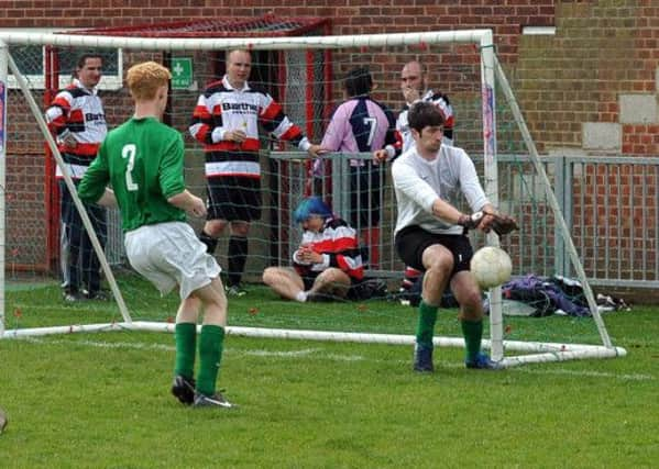 Action from the six-a-side tournament