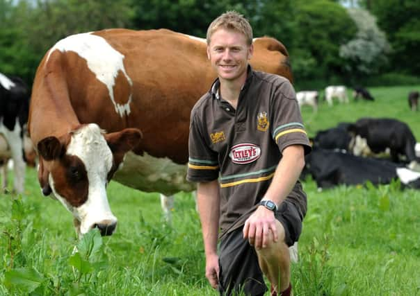 Dan Burdett works on Cockhaise Farm. Pic Steve Robards SUS-140521-150728001