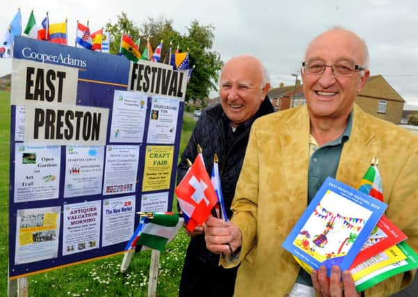 LG 220514 East Preston festival chairman Ian Gordon left and vice chairman Mike Anstee. Photo by Derek Martin