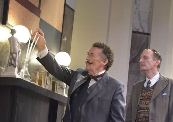 Robert Powell (left) in Black Coffee.