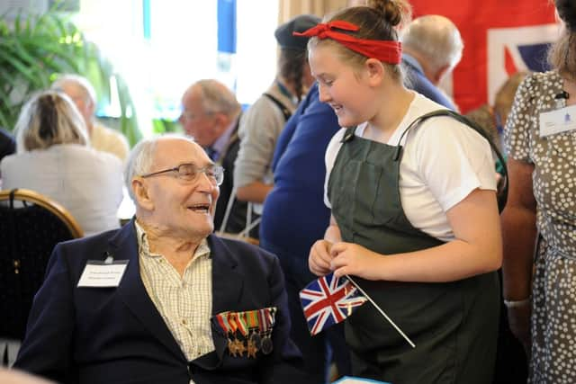 Ernest Brett, 99, who served with the Derbyshire Yeomanry                           D14231215