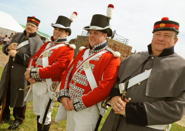 Some of the costumes at Shoreham Fort D14231583a