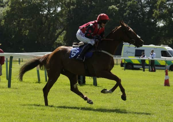 Denis O'Regan on Overclear on their way to winning the Shoreham Port Handicap Chase  Picture by Clive Bennett / www.polopictures.co.uk