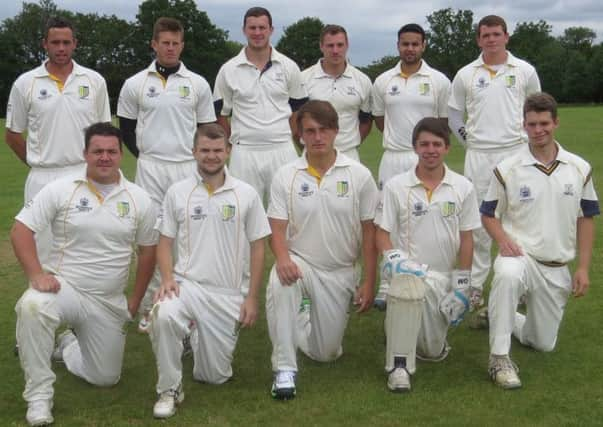 Back row; Sam Adams; Jon Young; James Whybrow; Dan Belfort; Darren Senadhira; Rory Dormer. Front Row; Leo Anderson; Luke Forster (Capt); Sam Palser; Harry Towler; Henry Smethurst