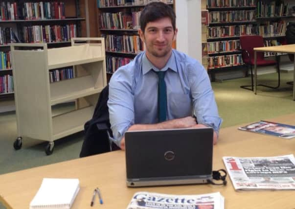 Chief reporter Tom Cotterill pictured at one of the first Gazette's first surgeries in Rustington