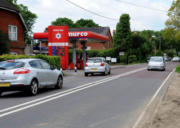 Accident black spot, the A272 in Bolney.