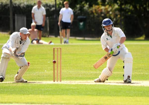 St Andrews (bowling) v West Chilts. Tim Jarvis batting, Ian Murray keeping wicket. Pic Steve Robards SUS-140818-114940001