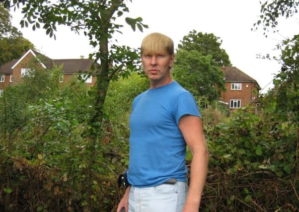 Paul Giles in front of the proposed development site