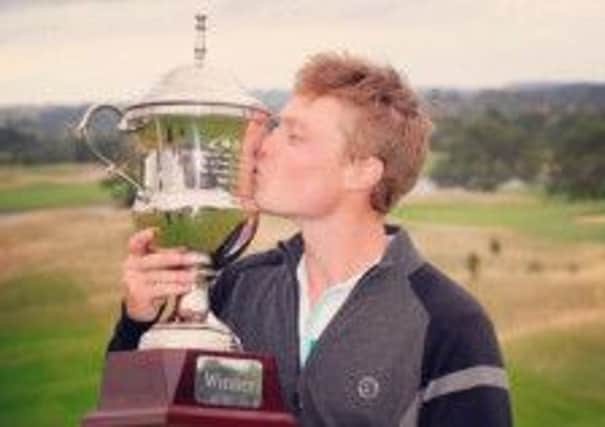 Peter Tarver-Jones celebrates his second successive win.