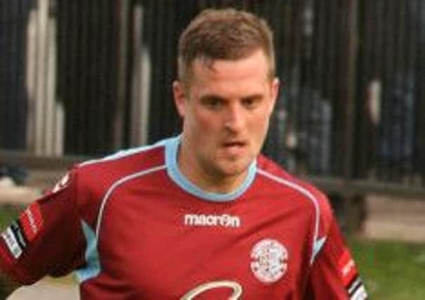 Kenny Pogue gave Hastings United a half time lead en route to their 3-1 victory away to Sittingbourne. Picture courtesy Terry S. Blackman