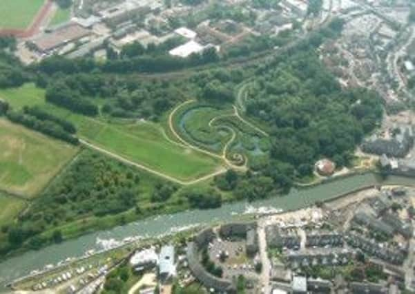 An aerial view of the Railway Land Project in Lewes