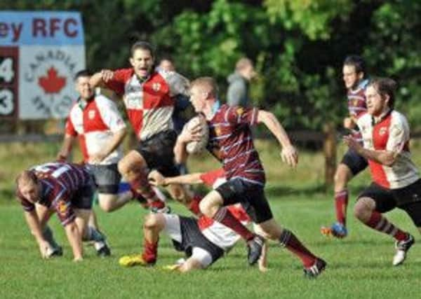 Cian Morgan-Smith goes on the attack for Crawley against Rye SUS-141020-193912002