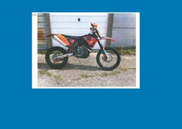 Stolen motorbike