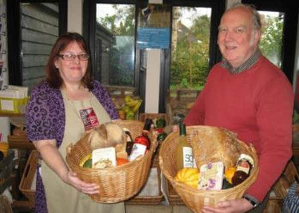 Sarah Ellis, left, with Mike Imms, who volunteers at the Slindon Forge SUS-140411-155950001