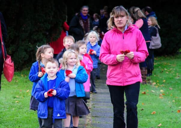 Remembrance at St Andrews School in Nuthurst.