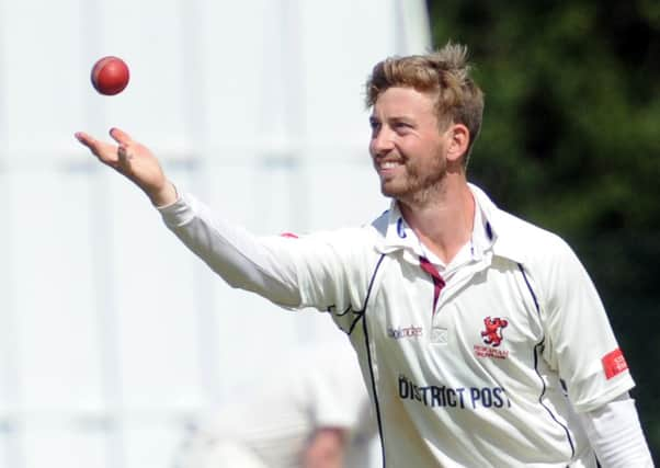 JPCT 160814 S14340485x Sussex Cricket League, Premier Division - Horsham v Brighton & Hove. Horsham bowler Will Beer  -photo by Steve Cobb SUS-140818-100129001