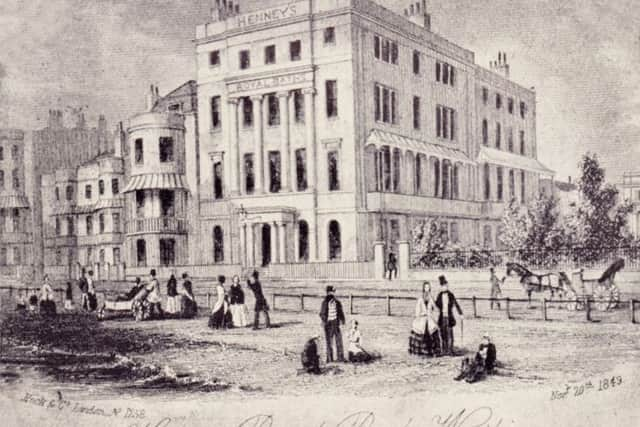 The Royal Baths in 1849, by now under the proprietorship of Thomas Henney