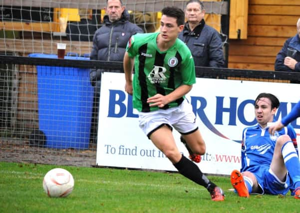 Greg Luer. Burgess Hill v Hythe. Pic Steve Robards SUS-141124-124630001