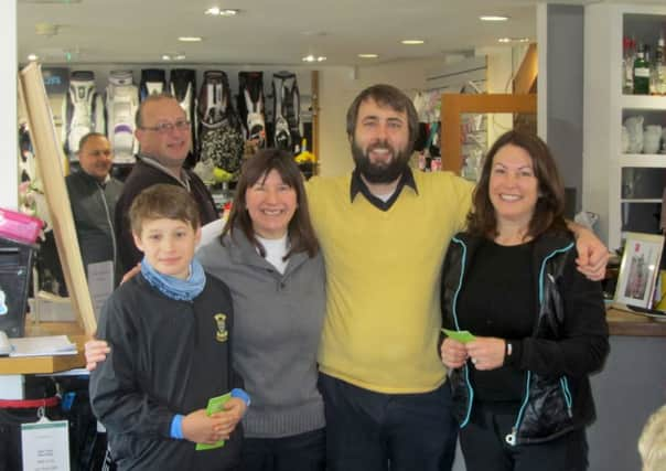 The winning team of Olly Dickman, Liz Arbon-Stuckle, John Tyrrell and Elaine Violaris.