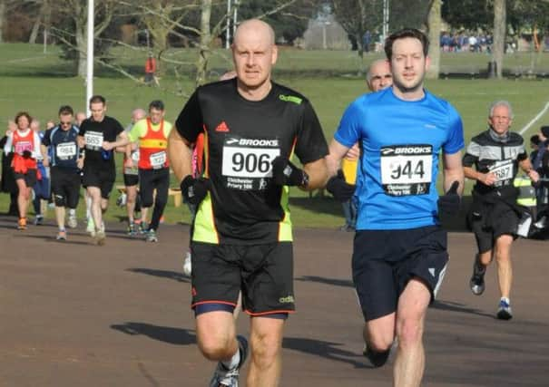 Runners make their way towards the finish   Picture by Kate Shemilt C15006-1