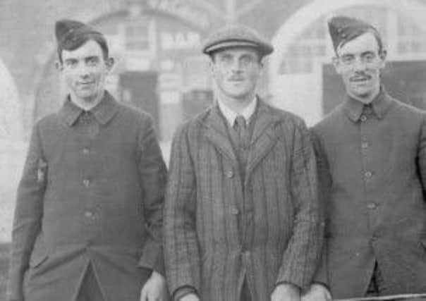 Arthur Goodchild, left, and brother Ned, right, at Brighton. Picture: goodchilds.org courtesy of Henry Finch