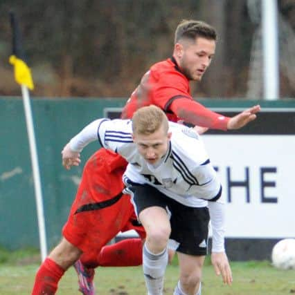 JPCT 020315 S15080861x Football: County League Division 1: Double.  Loxwood v Hassocks  -photo by Steve Cobb SUS-150203-093445001